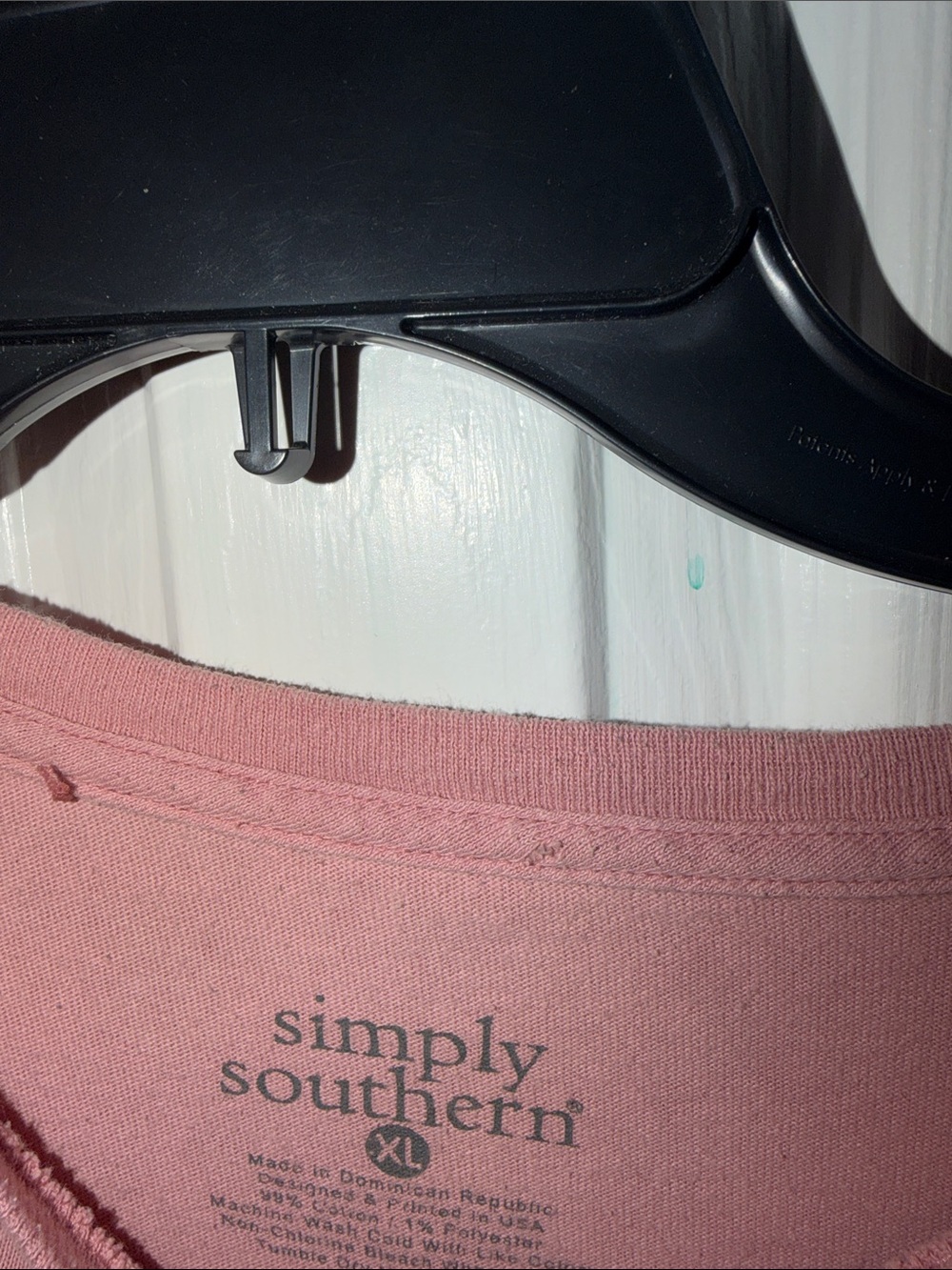 Simply Southern Mauve Short Sleeve Tee with Chest Logo - Picture 3 of 5